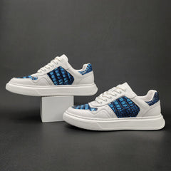 Men Stylish Casual Leather Court Sneakers Newgew Shoes