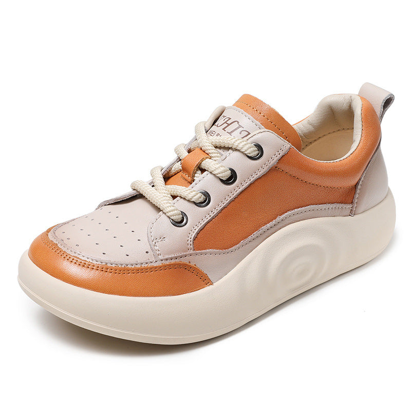 Women Handmade Fashion Leather Casual Shoes Newgew Shoes