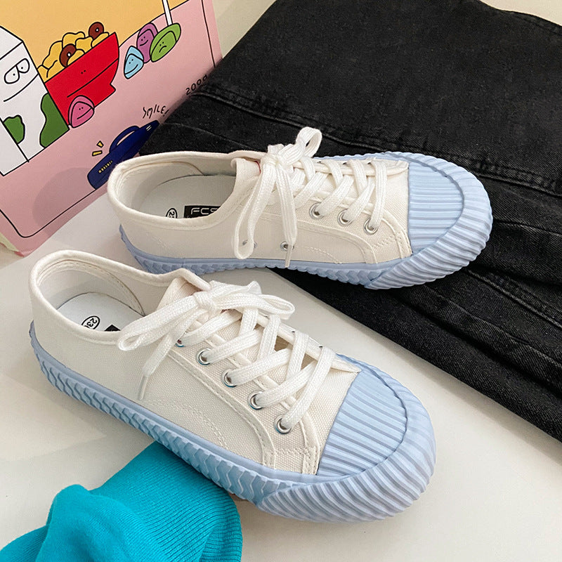 Unique Creative Women's Salt Blue Biscuit Canvas Shoes Newgew