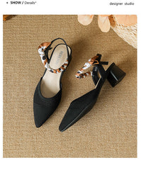 Ribbon pointed breathable flying woven shoes NewGew