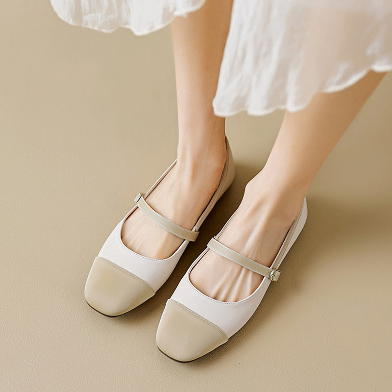 Women Casual Buckle Soft Leather Flats Newgew Shoes