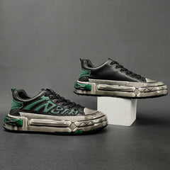 Men Stylish Fashion Leather Thick Soled Casual Shoes Newgew Shoes