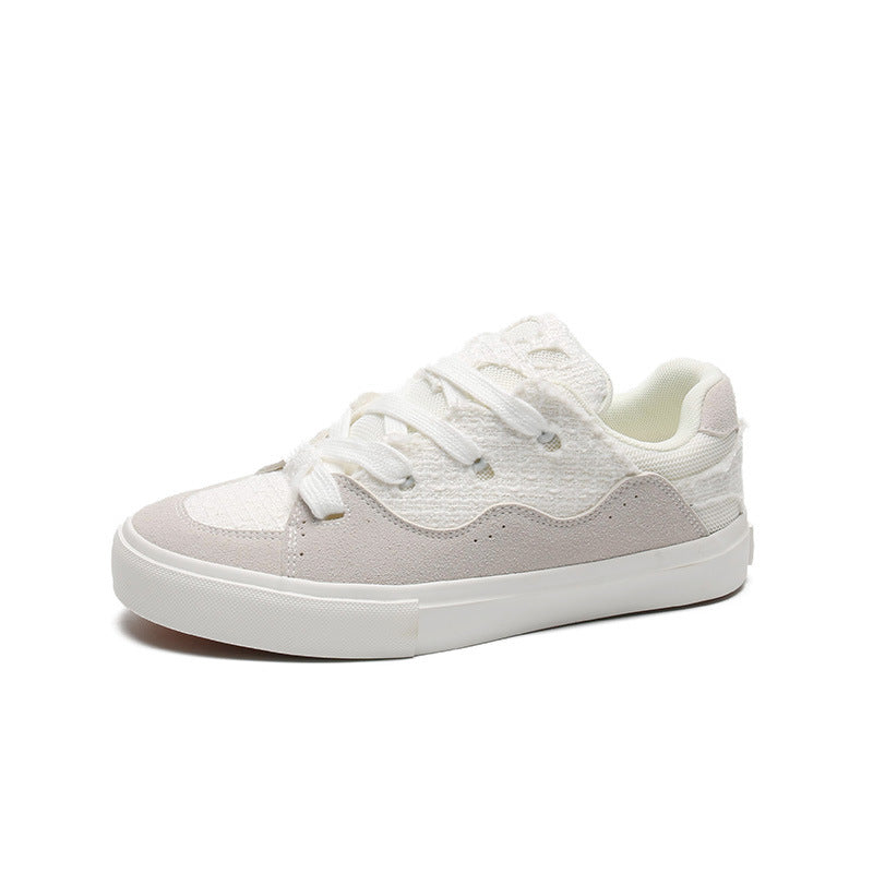 Men Fashion Patchwork Canvas Casual Skate Shoes Newgew Shoes