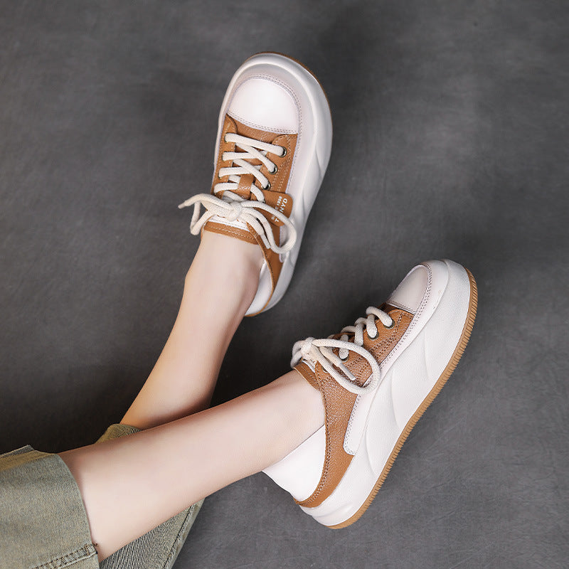 Women Fashion Soft Leather Casual Shoes Newgew Shoes