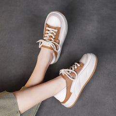 Women Fashion Soft Leather Casual Shoes Newgew Shoes