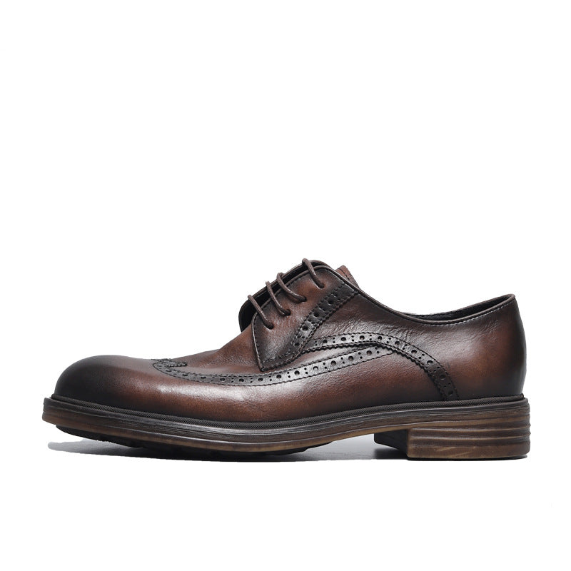 Men Classic Cowhide Oxford Casual Dress Shoes Newgew Shoes