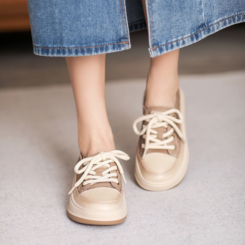 Women Breathable Soft Hollow Leather Casual Shoes Newgew Shoes