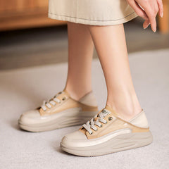 Women Fashion Leather Minimalist Flat Casual Shoes Newgew Shoes