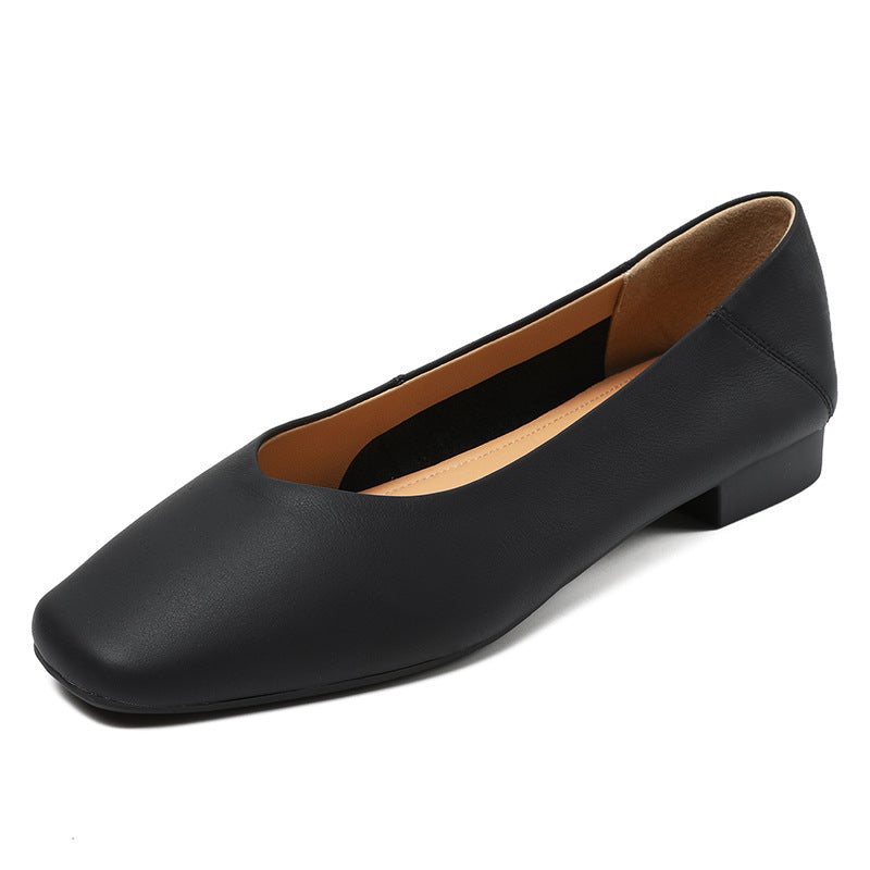 Women Minimalist Soft Leather Casual Flats Newgew Shoes