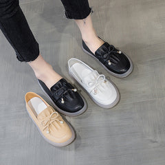 Women Casual Soft Leather Flats Shoes Newgew Shoes