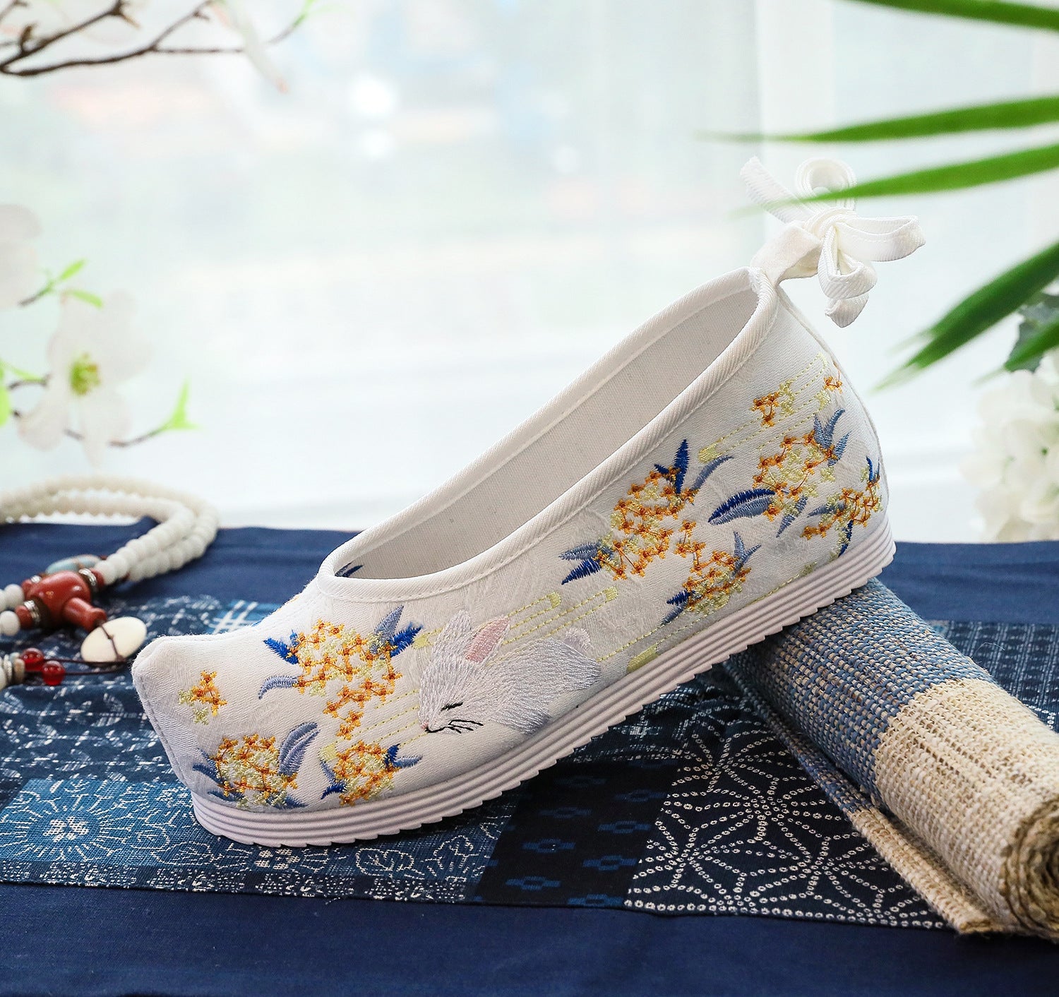 Bow For Han Chinese Clothing Antique Style Canvas Shoes Newgew