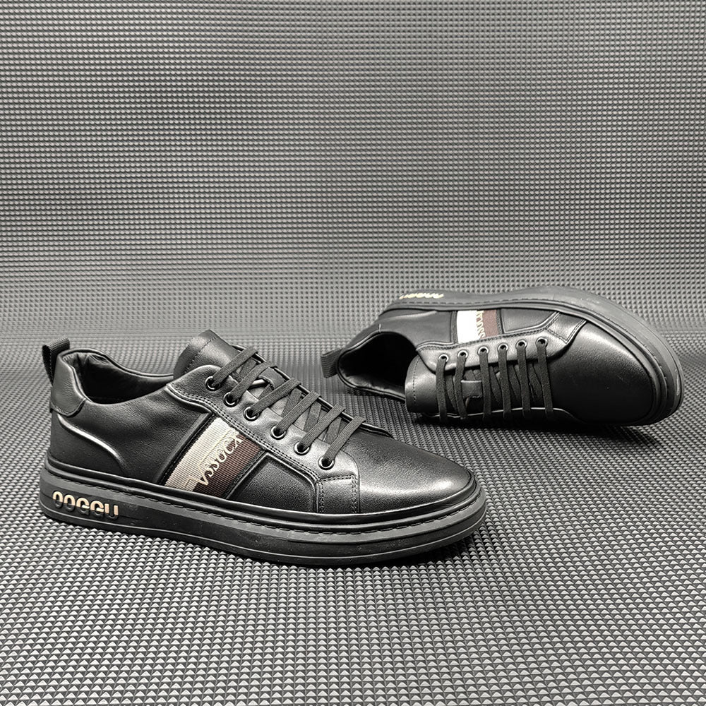 Men Fashion Leather Flat Slip-on Casual Shoes Newgew Shoes