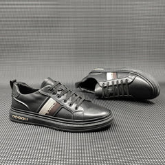 Men Fashion Leather Flat Slip-on Casual Shoes Newgew Shoes