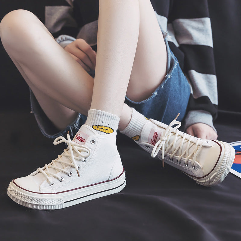Women's For Summer Breathable Korean Style Skate Canvas Shoes Newgew
