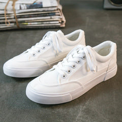 Men Minimalism Pure Flat Casual Canvas Shoes Newgew Shoes