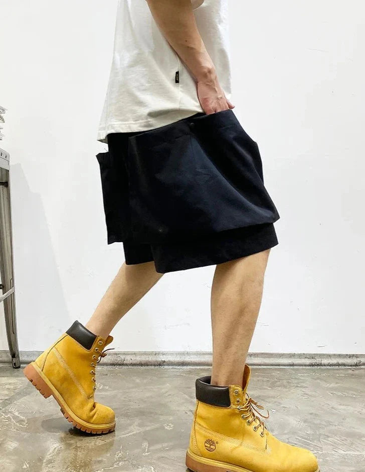 Oversized Pocket Cargo Shorts Newgew