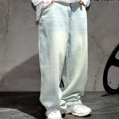 Pale Blue Baggy Jeans Newgew