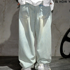 Pale Blue Baggy Jeans Newgew