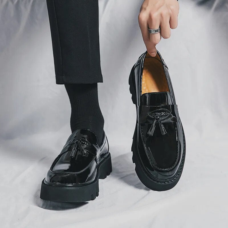 Patent Tassel Loafers Newgew