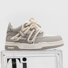 Phat Lace Sneakers - Cloud White/Fog Grey Newgew