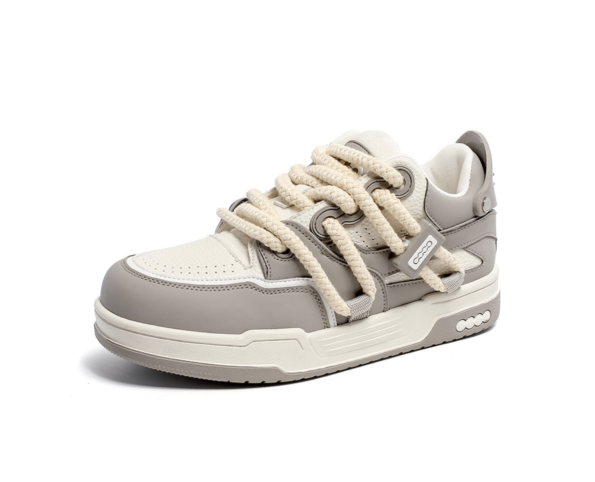 Phat Lace Sneakers - Cloud White/Fog Grey Newgew