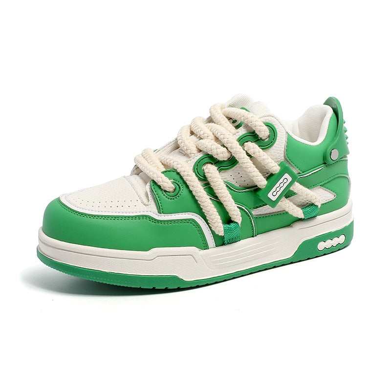 Phat Lace Sneakers - Cloud White/Lucky Green Newgew