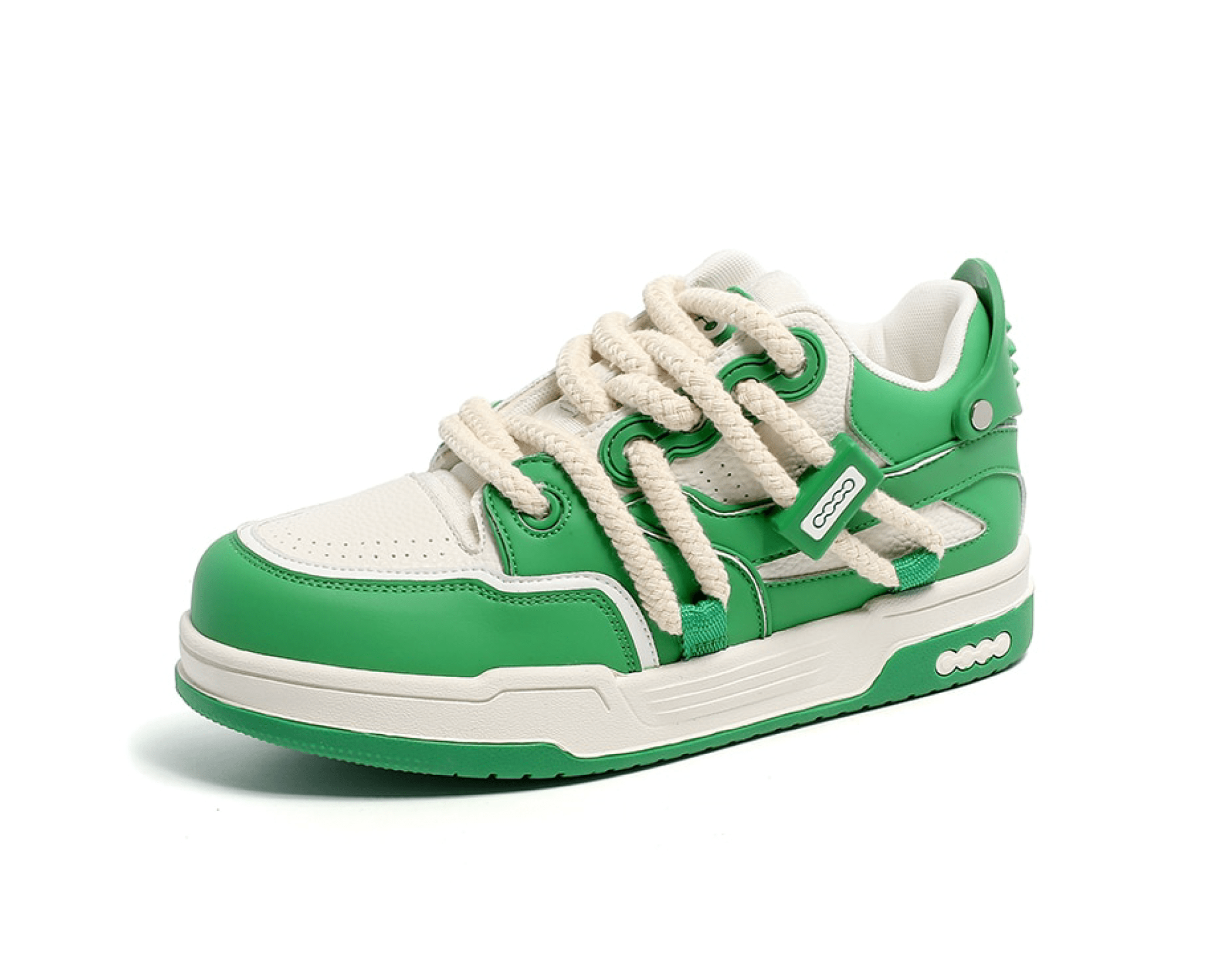 Phat Lace Sneakers - Cloud White/Lucky Green Newgew