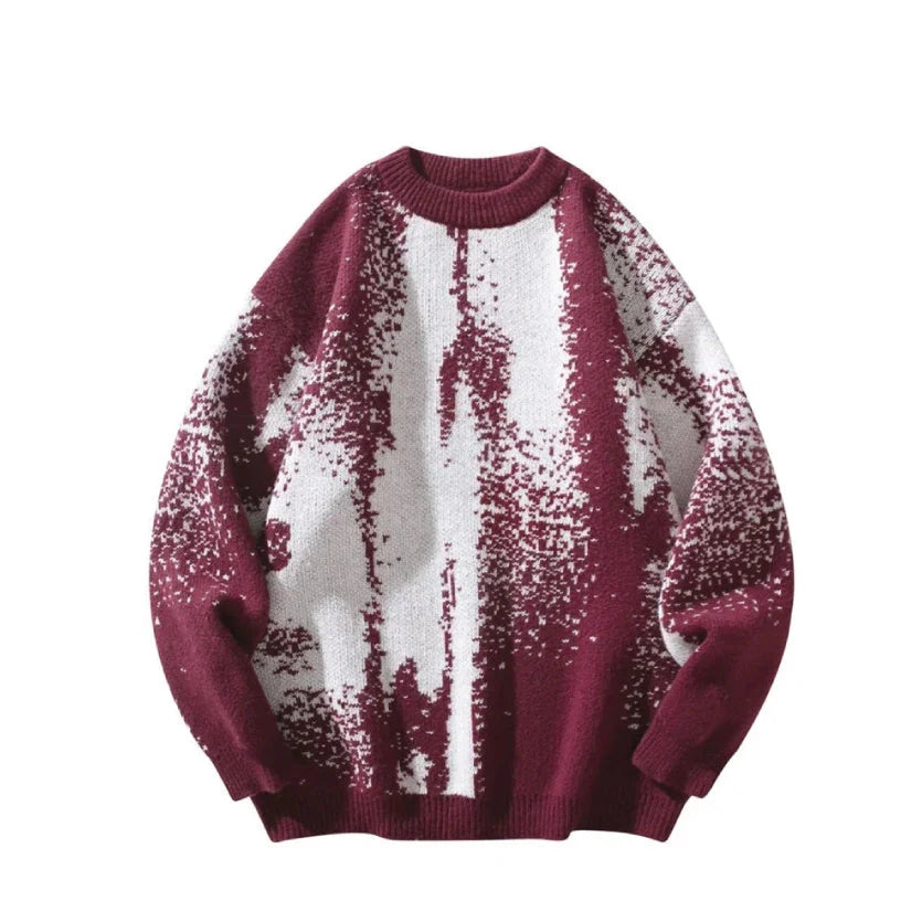 Pixelated Knitted Sweater Newgew