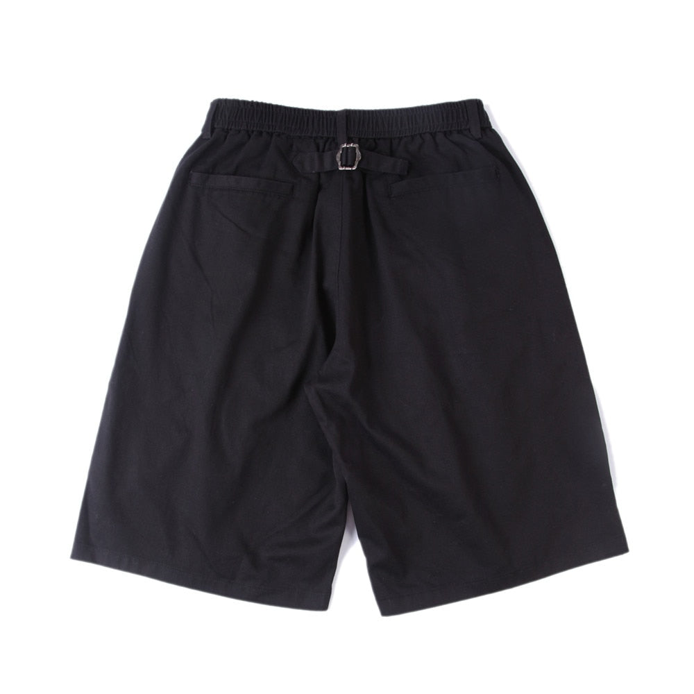 Pleated Front Knee Length Skater Shorts Newgew