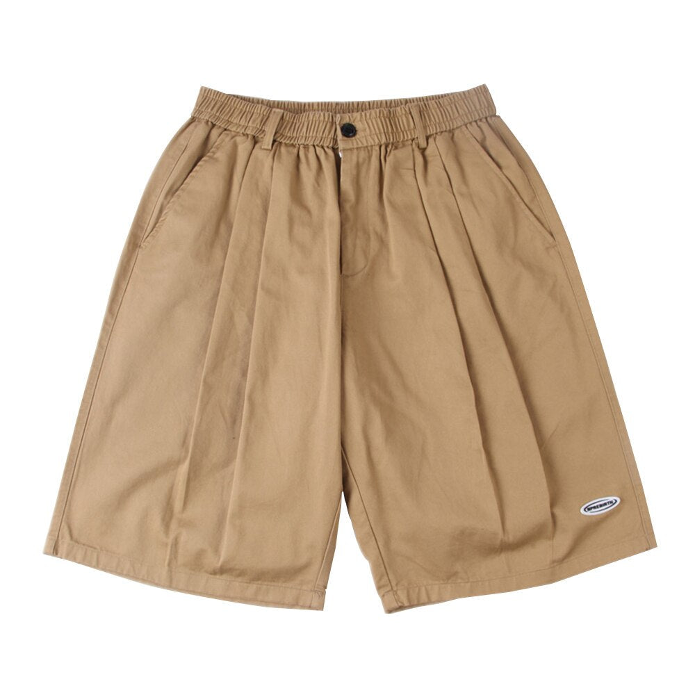 Pleated Front Knee Length Skater Shorts Newgew