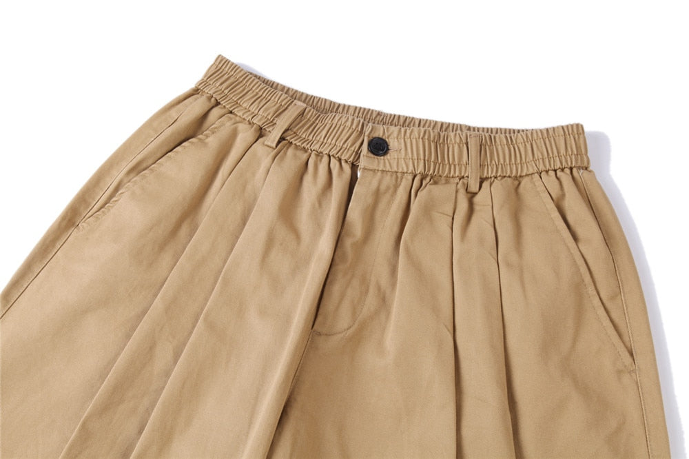 Pleated Front Knee Length Skater Shorts Newgew