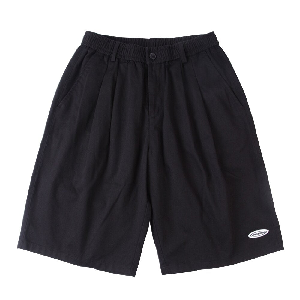 Pleated Front Knee Length Skater Shorts Newgew