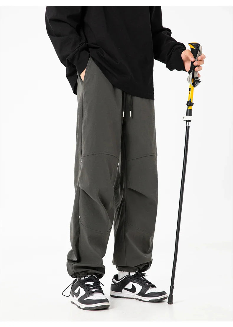 Pleated Knee Trek Pants Newgew