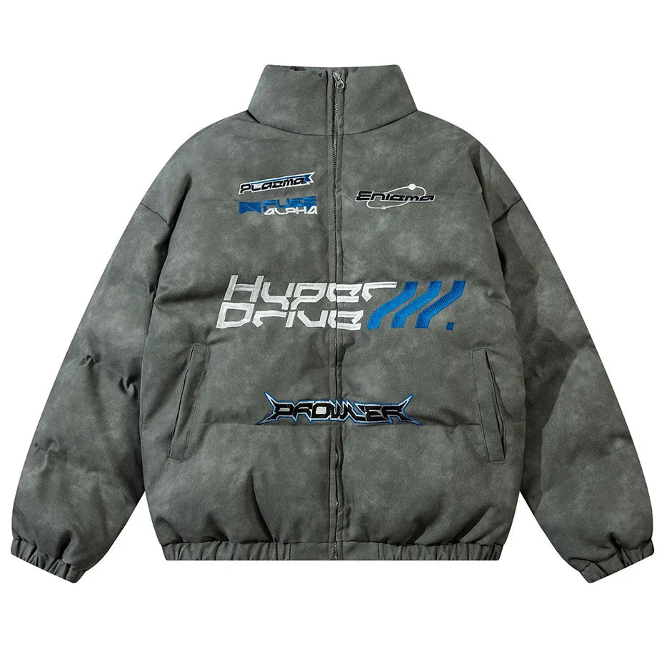 Racing Graphic Puffer Jacket Newgew