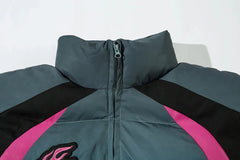 Racing Graphics Gradient Puffer Jacket Newgew