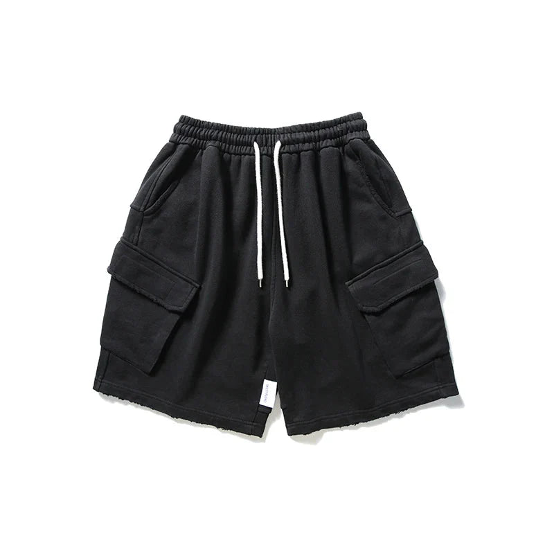 Raw Hem Cargo Jogger Shorts Newgew