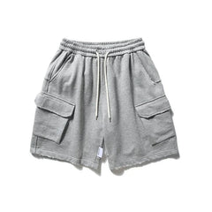 Raw Hem Cargo Jogger Shorts Newgew