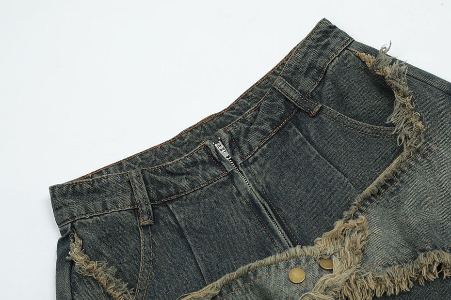 Raw Hem Star Jeans Newgew