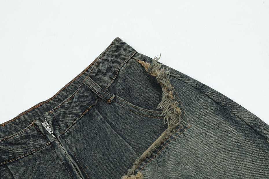 Raw Hem Star Jeans Newgew