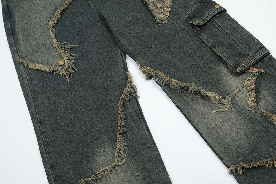 Raw Hem Star Jeans Newgew