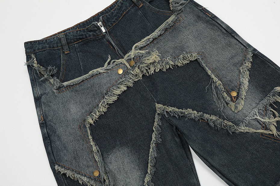 Raw Hem Star Jorts Newgew