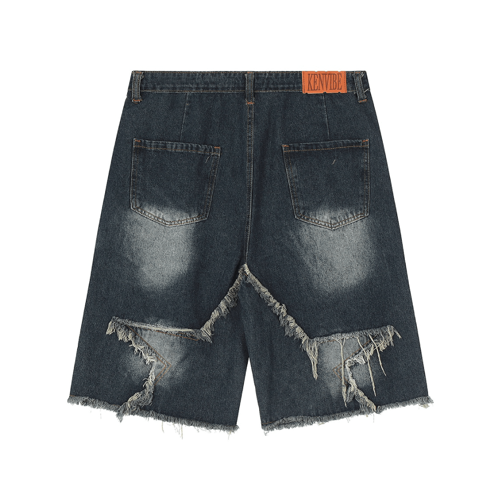 Raw Hem Star Jorts Newgew