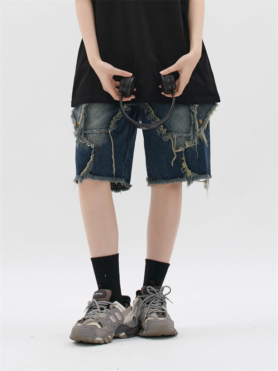 Raw Hem Star Jorts Newgew