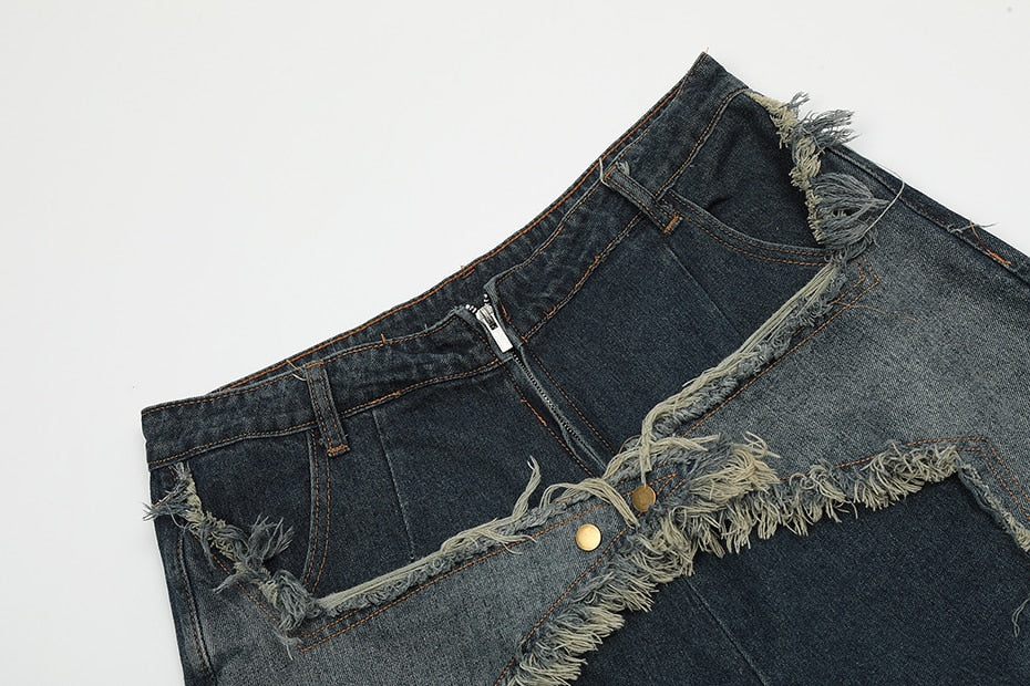 Raw Hem Star Jorts Newgew