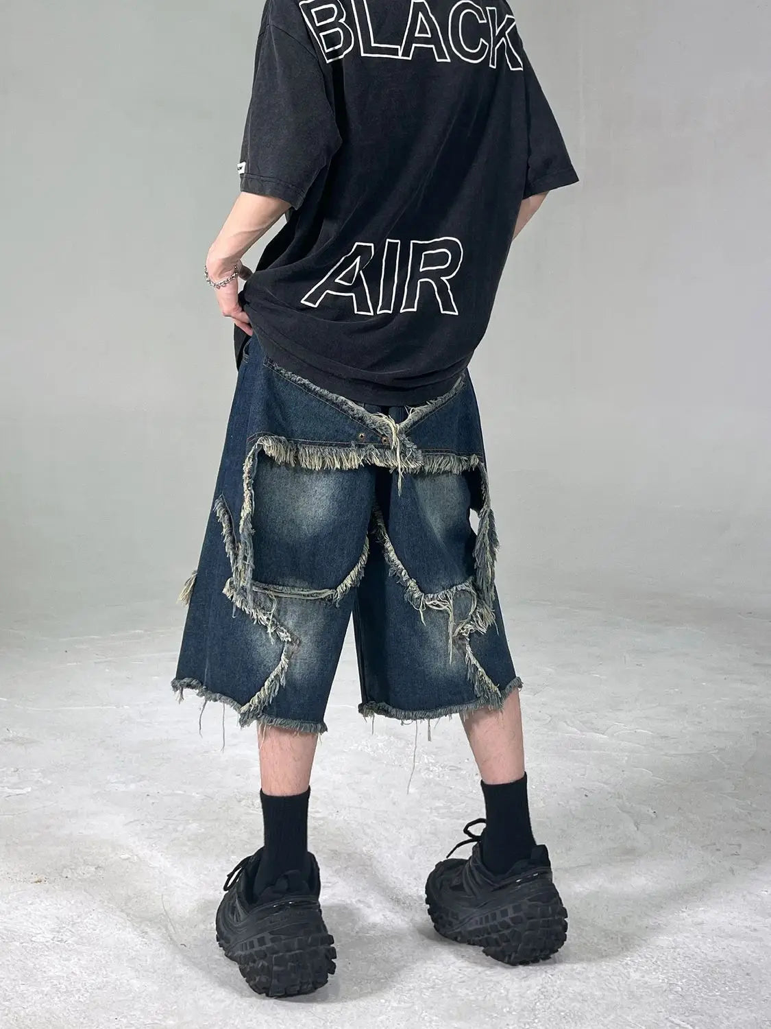 Raw Hem Star Jorts Newgew