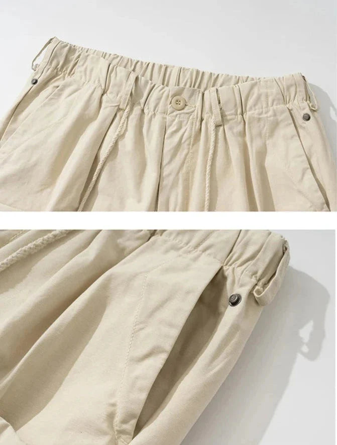 Relaxed Drawstring Cargo Pants Newgew