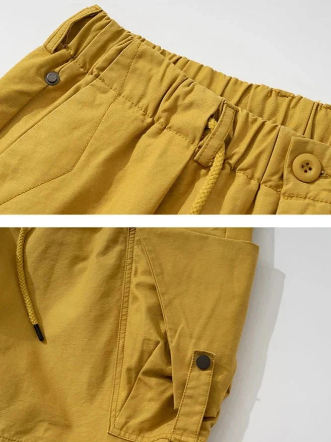 Relaxed Drawstring Cargo Pants Newgew