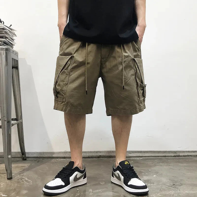 Relaxed Drawstring Cargo Pants Newgew