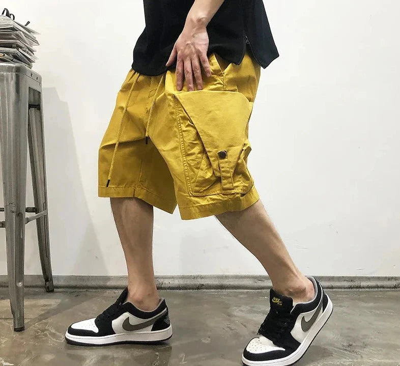 Relaxed Drawstring Cargo Pants Newgew