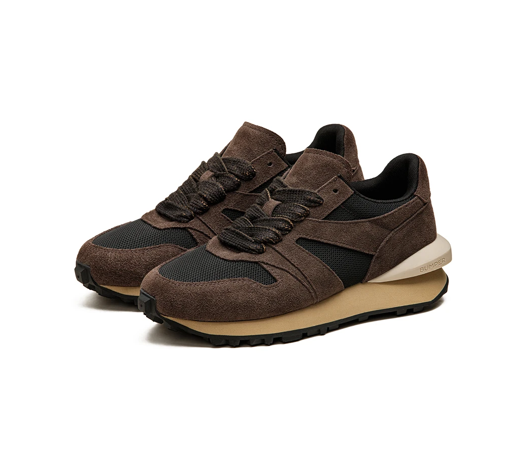 Retro Bumper Sneakers - Brown/Black Newgew